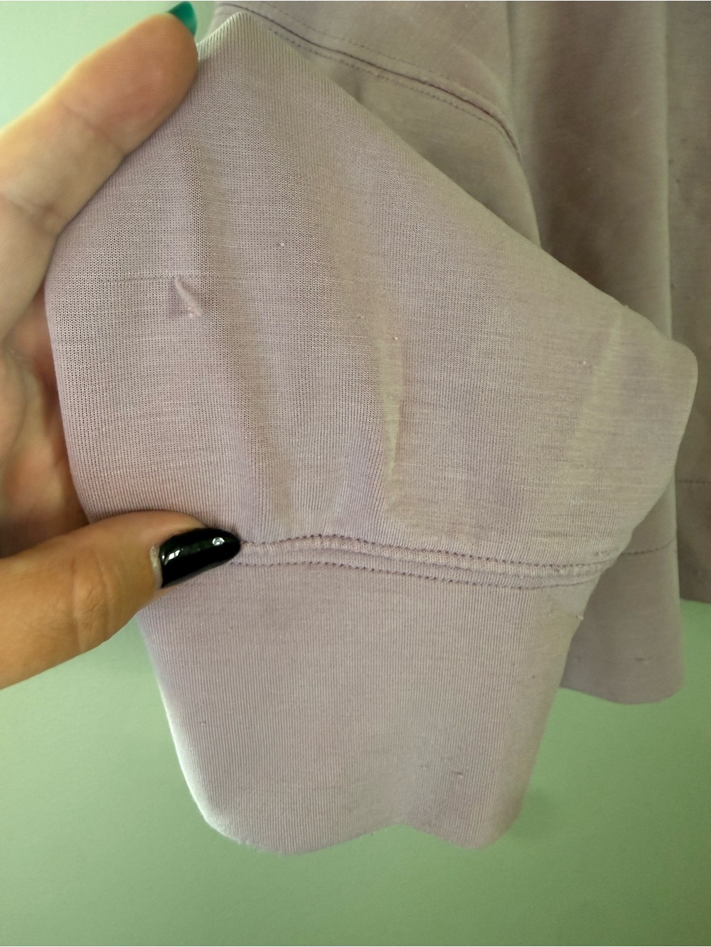 Cropped Hooded Sweatshirt - Dusty Lavender - Picture 5 of 6